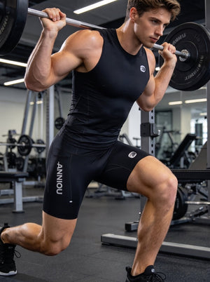 Pantaloncini da corsa a compressione