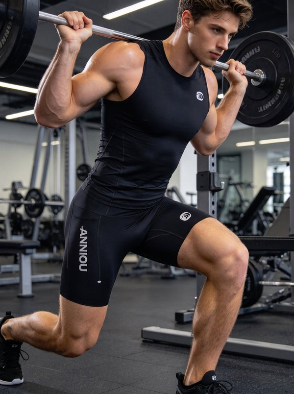 Pantaloncini da corsa a compressione