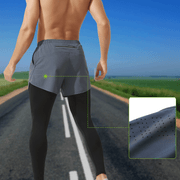 2 - in - 1 Fitness Running Leggings - Sidiou Group