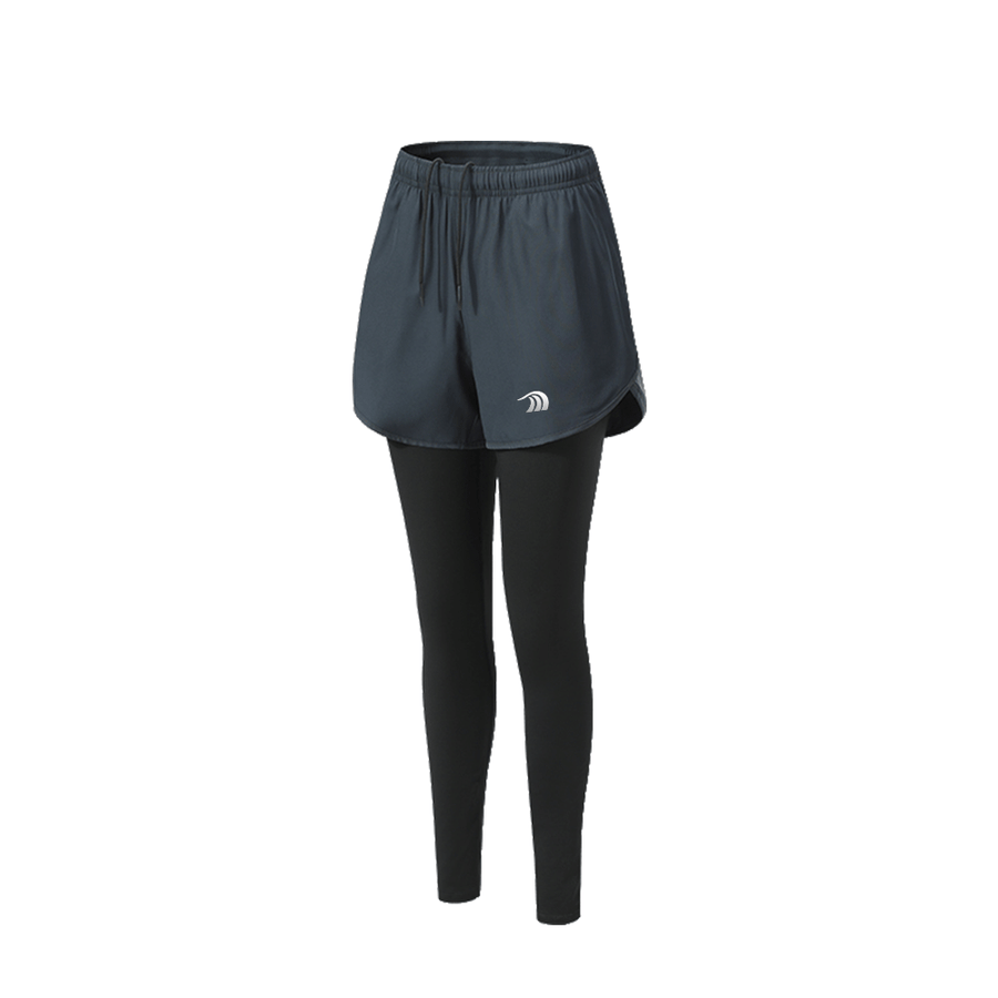 2 - in - 1 Fitness Running Leggings - Sidiou Group