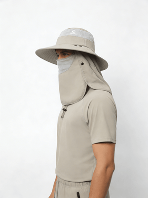 UPF 50+ Bucket Hat with Face & Neck Cover