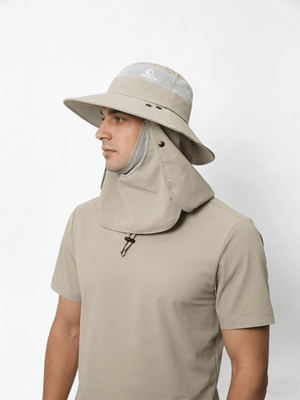 UPF 50+ Bucket Hat with Face & Neck Cover