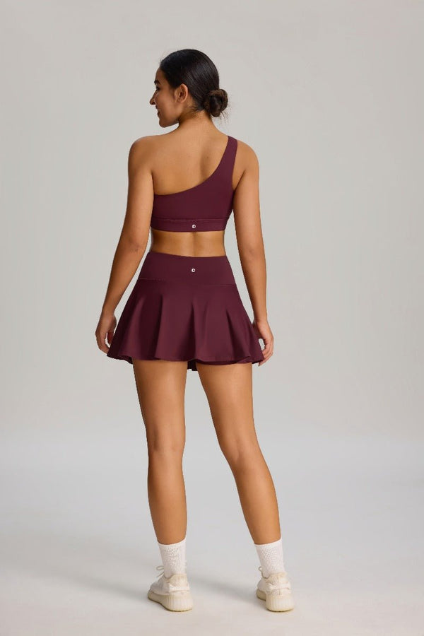 Anniou Maroon sports bra by Anniou and sports dress 