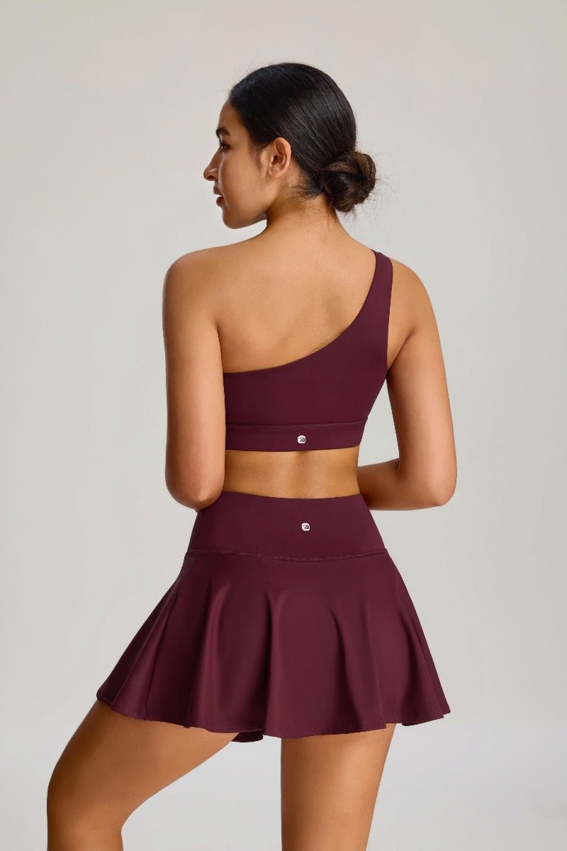 Shock-proof One Shoulder Sports Bra