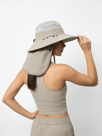 UPF 50+ Bucket Hat with Face & Neck Cover