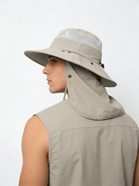 UPF 50+ Bucket Hat with Face & Neck Cover