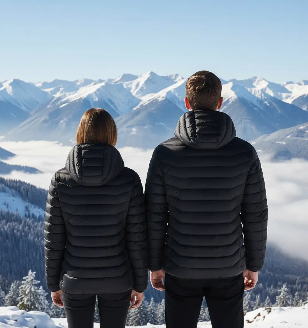 21 area heated hooded jacket back