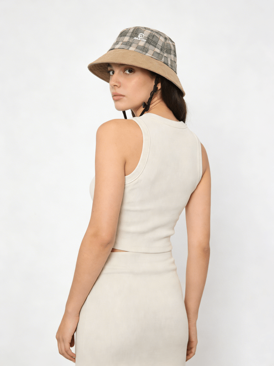 UPF 50+ Plaid Bucket Hat