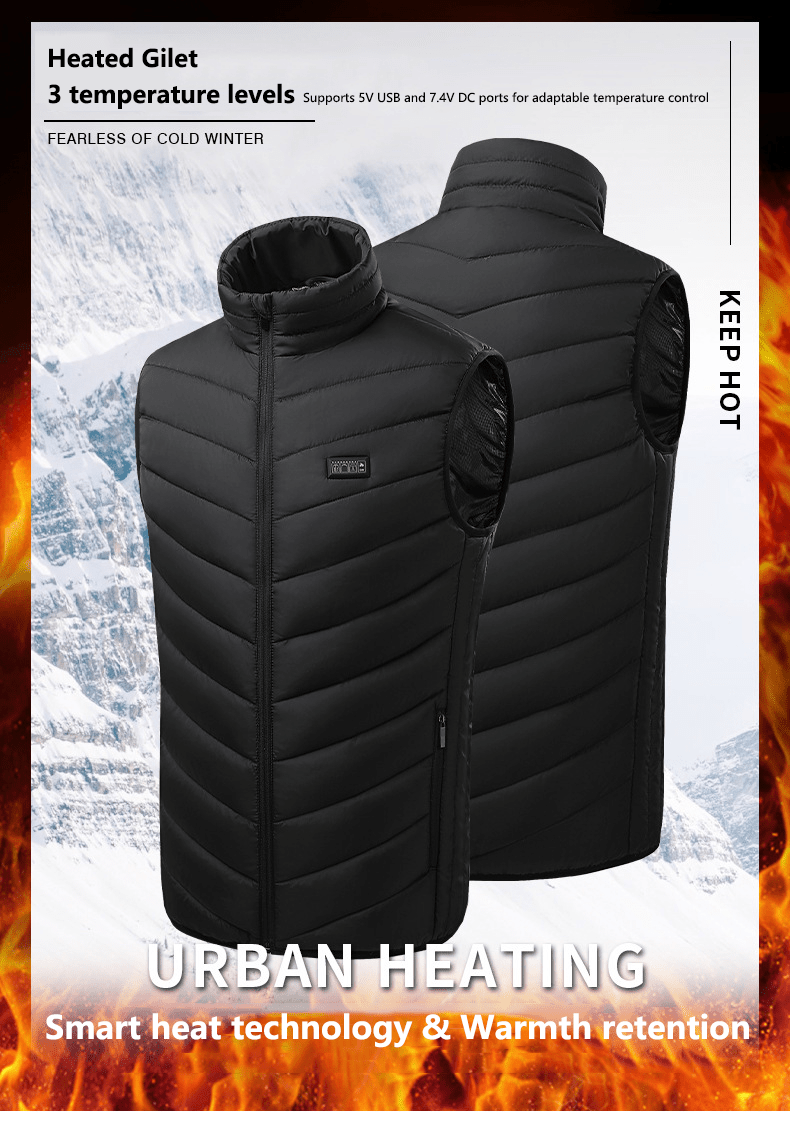 26 Area Four Control Heated Gilet - Sidiou Group