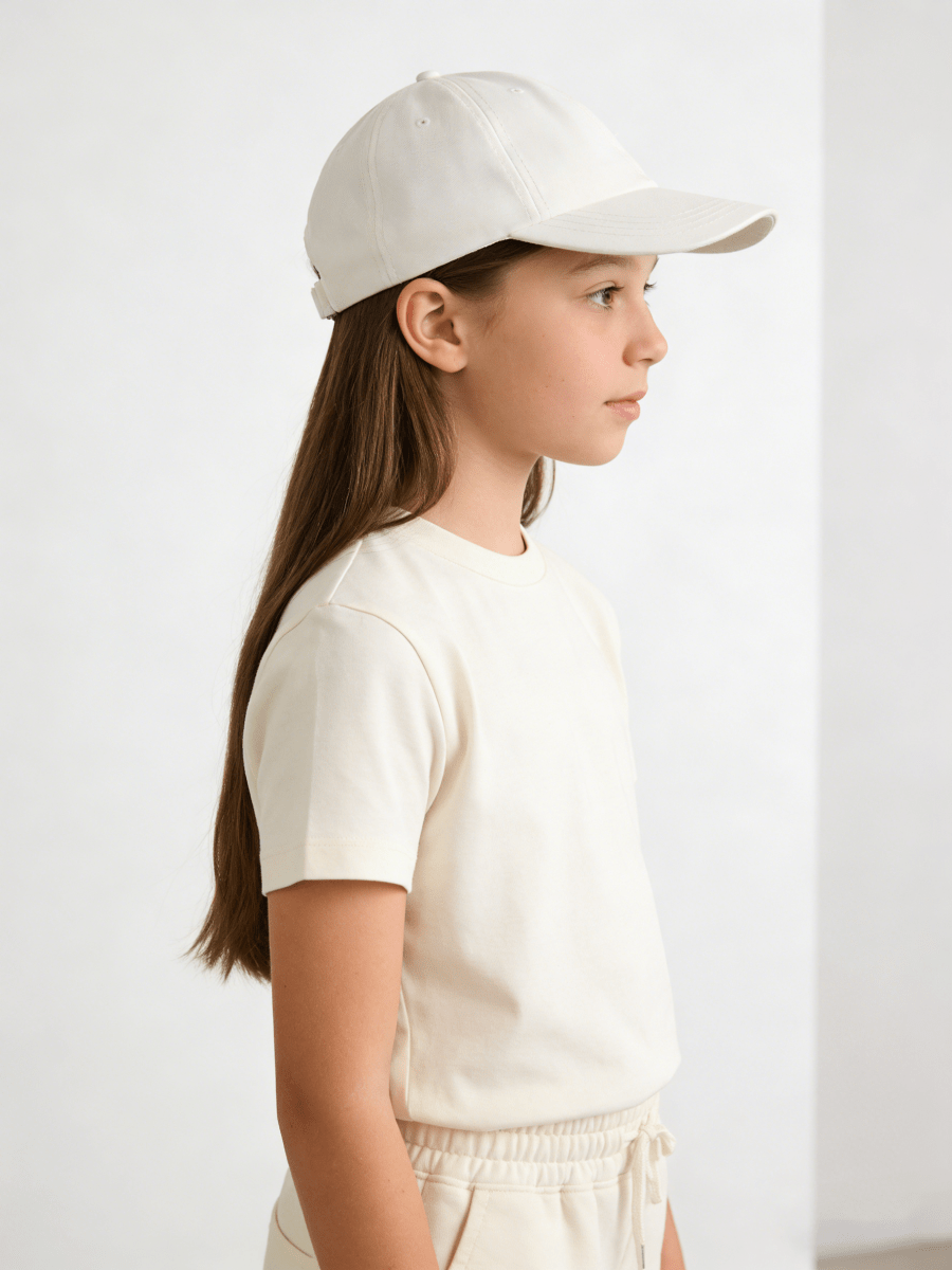 UPF 50+ Kids Cotton Baseball Cap