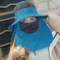 UPF 50+ Bucket Hat with Face & Neck Cover