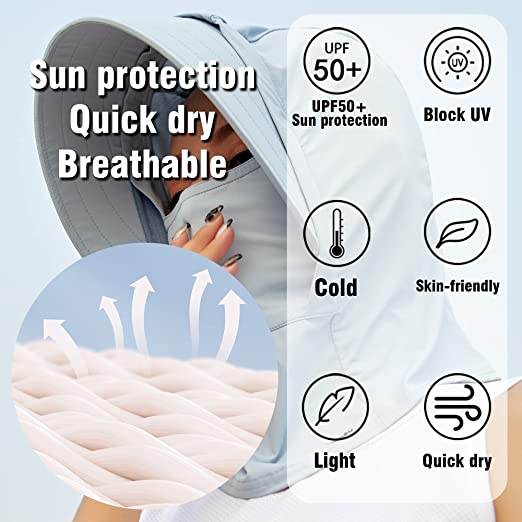 3 - in - 1 UV Sun Protection Face Mask and Balaclava - Sidiou Group