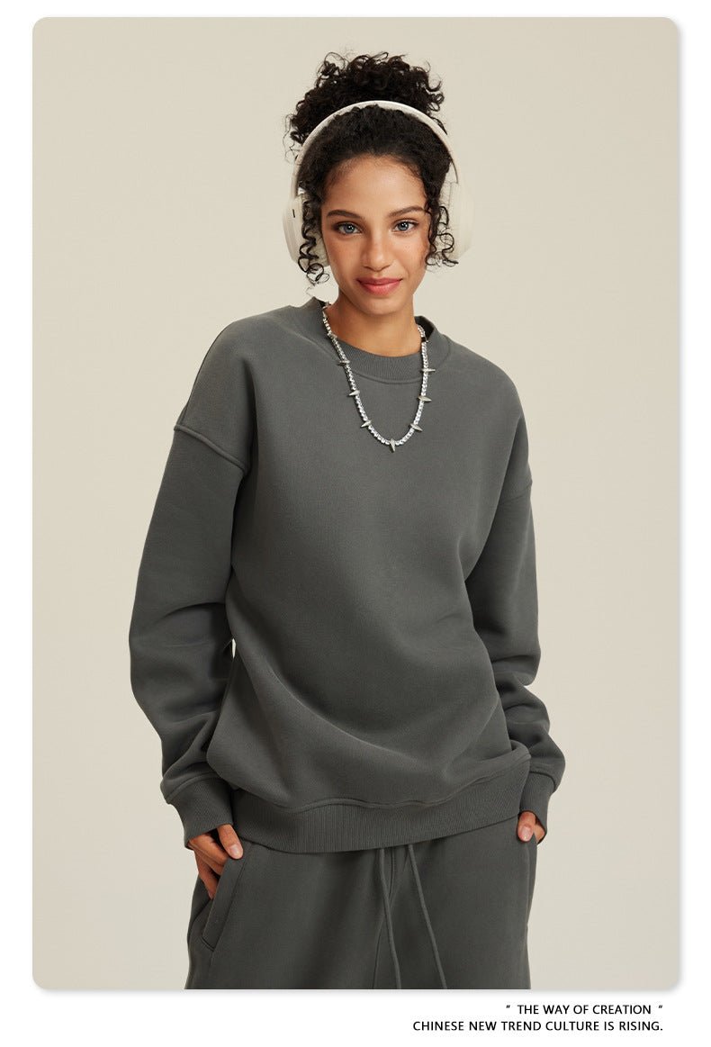 Fleece Sweatshirt and Sweatpants Set
