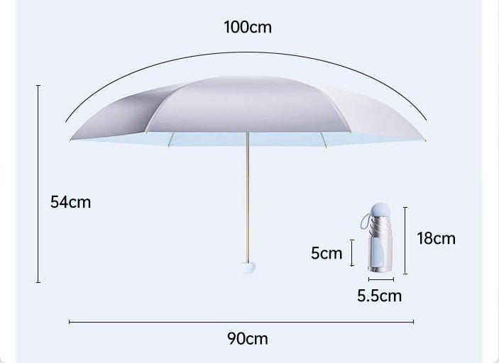 Titanium Silver UV Umbrella UPF50+