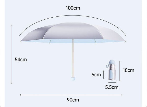 Titanium Silver UV Umbrella UPF50+