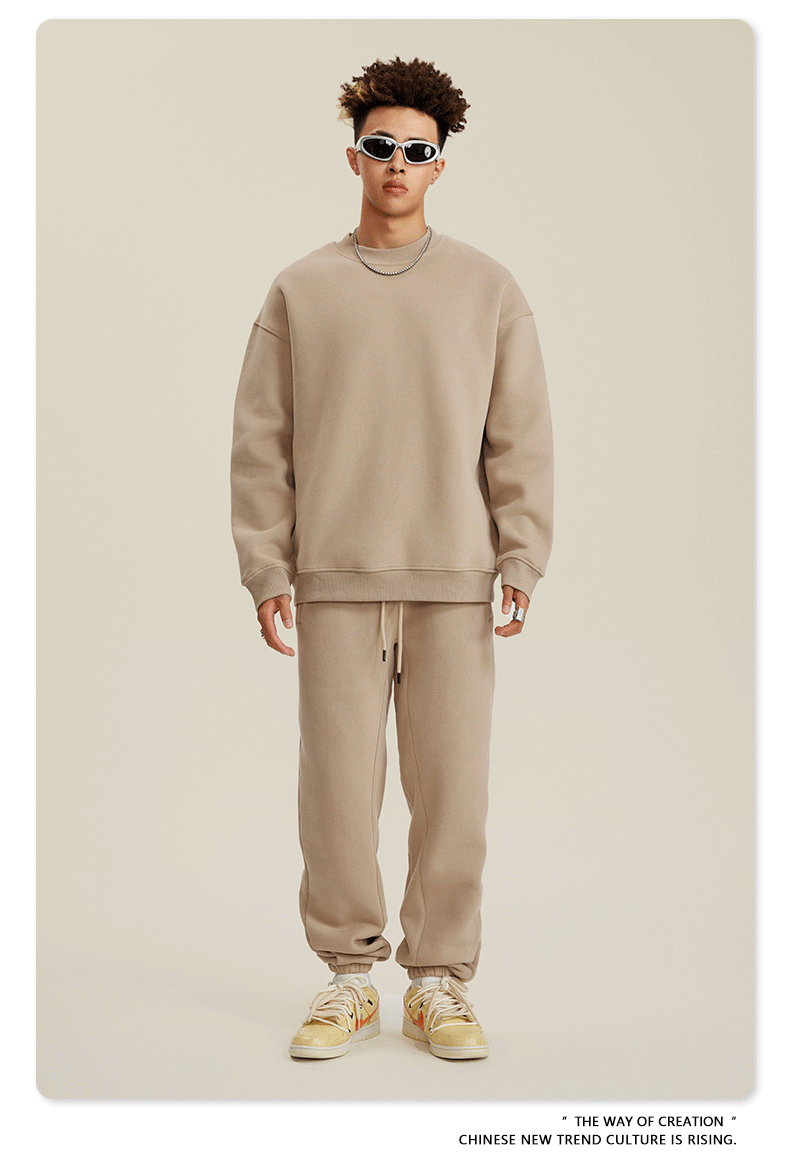 Fleece Sweatshirt and Sweatpants Set