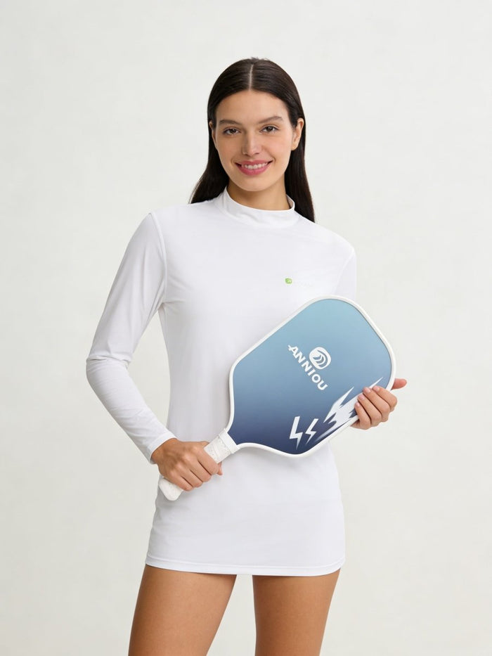 Maglia da golf a maniche lunghe con protezione solare UPF 50+