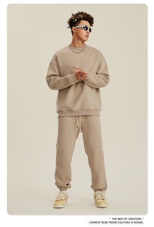 Fleece Sweatshirt and Sweatpants Set