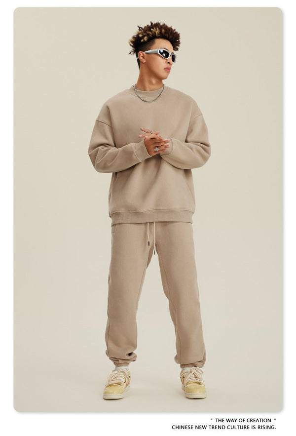 Fleece Sweatshirt and Sweatpants Set