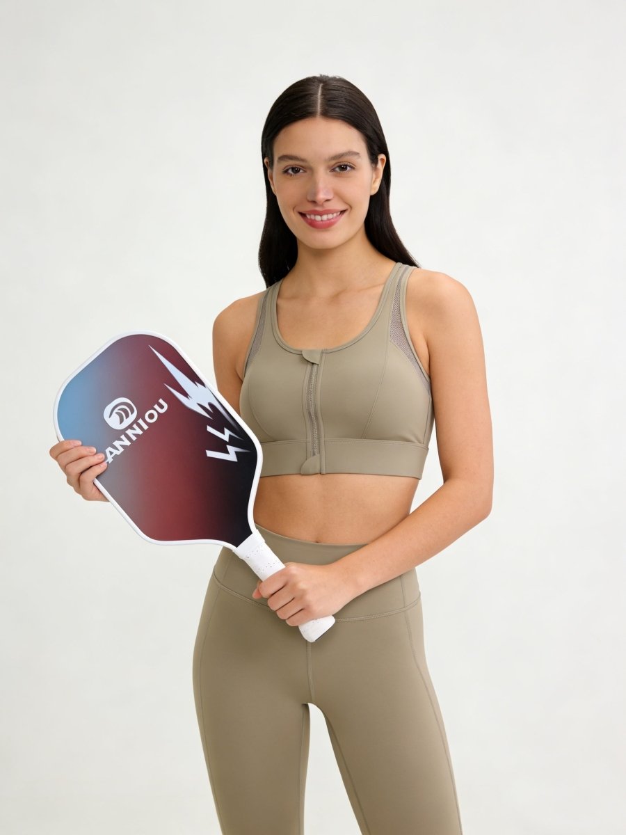 Women's Zip Front Sports Bra