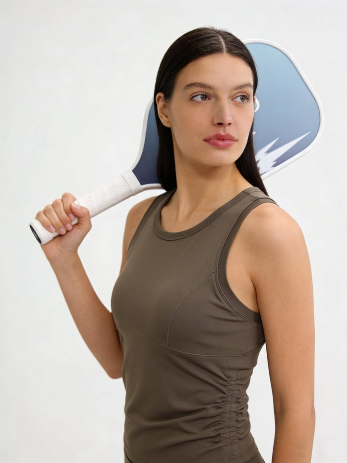 Side Ruched Sports Tank