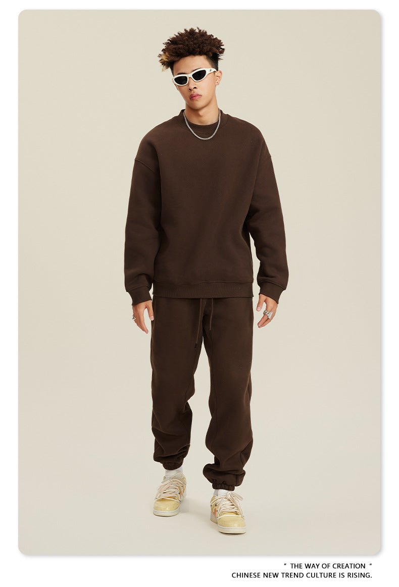 Fleece Sweatshirt and Sweatpants Set