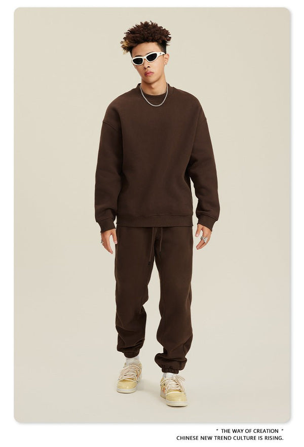 Fleece Sweatshirt and Sweatpants Set