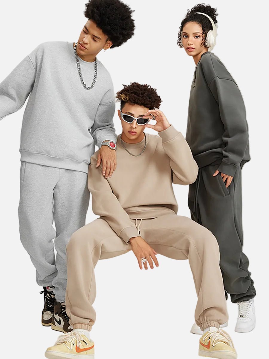 Fleece Sweatshirt and Sweatpants Set