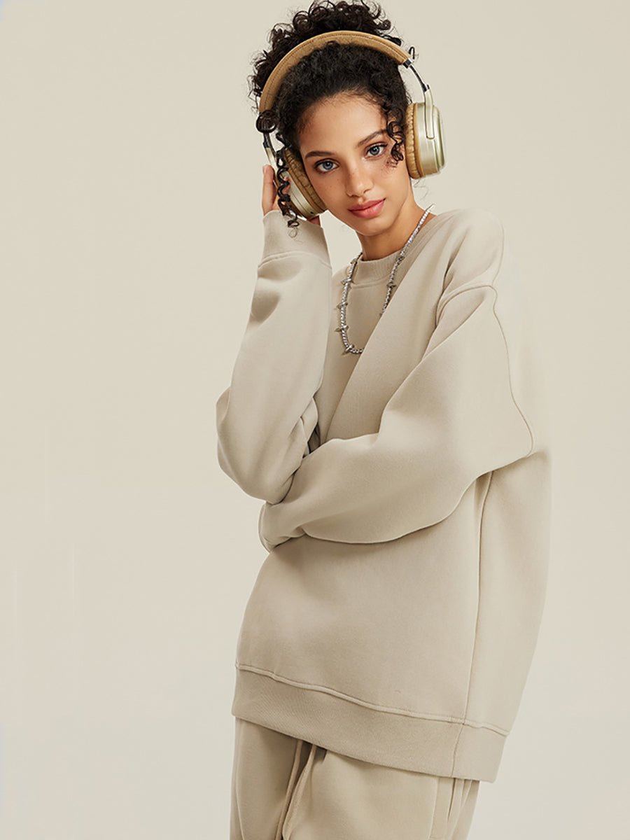 Fleece Sweatshirt and Sweatpants Set