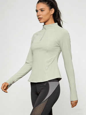 Half Zipper Yoga Top UPF50+