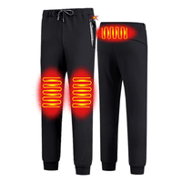 3 Area black Heated Fleece Pants