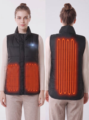 3 heating areas thermal gilet