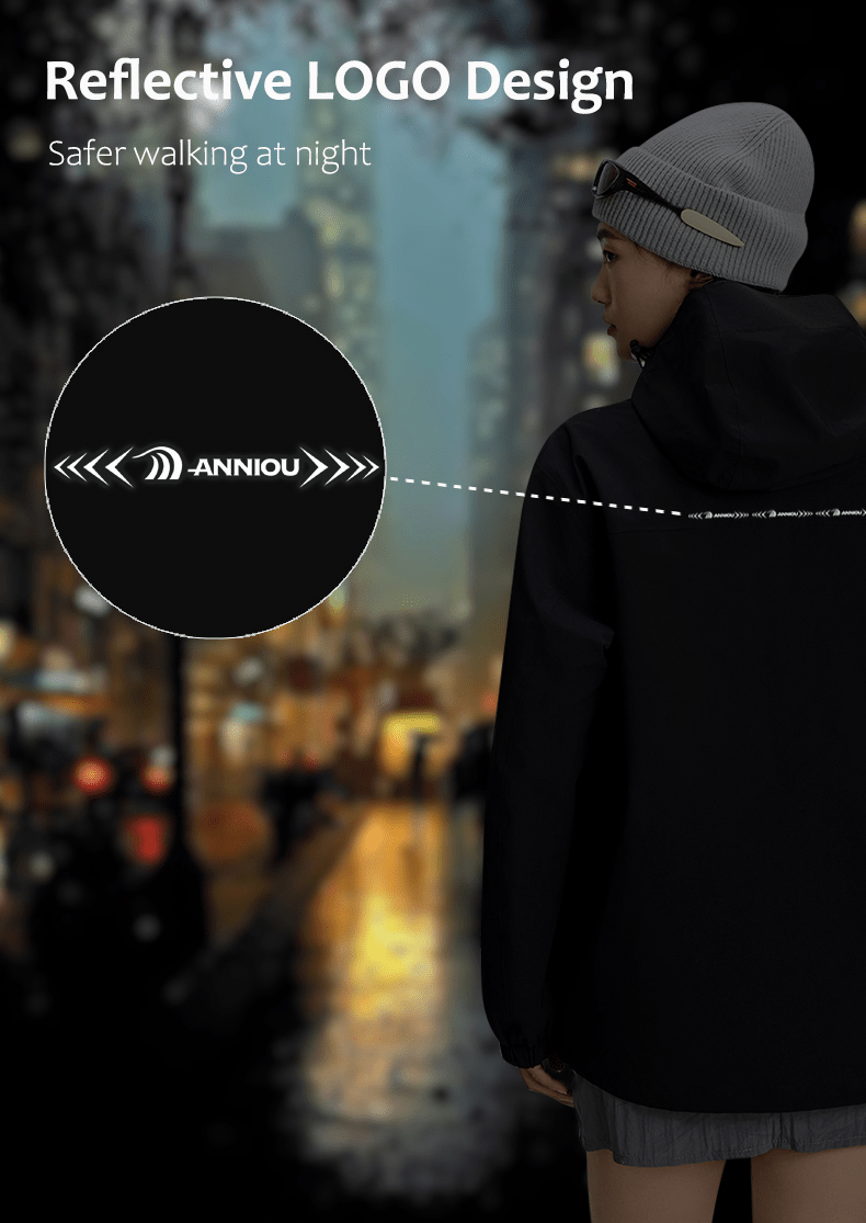 3 in 1 Goose Down Hooded Jacket reflection