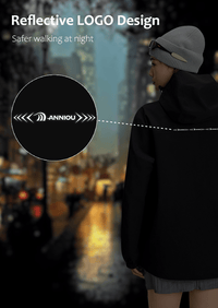 3 in 1 Goose Down Hooded Jacket reflection