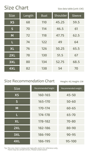 3 in 1 Goose Down Hooded Jacket size guide