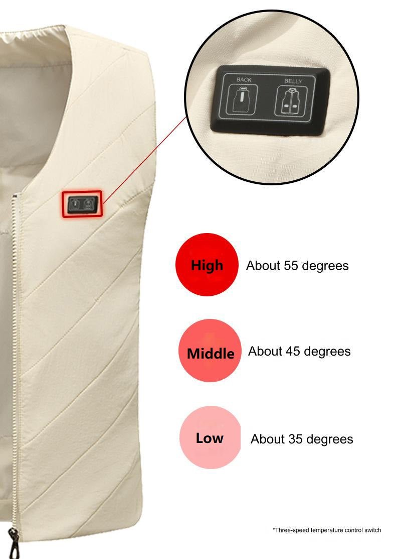 4 area Heated Gilet - Sidiou Group