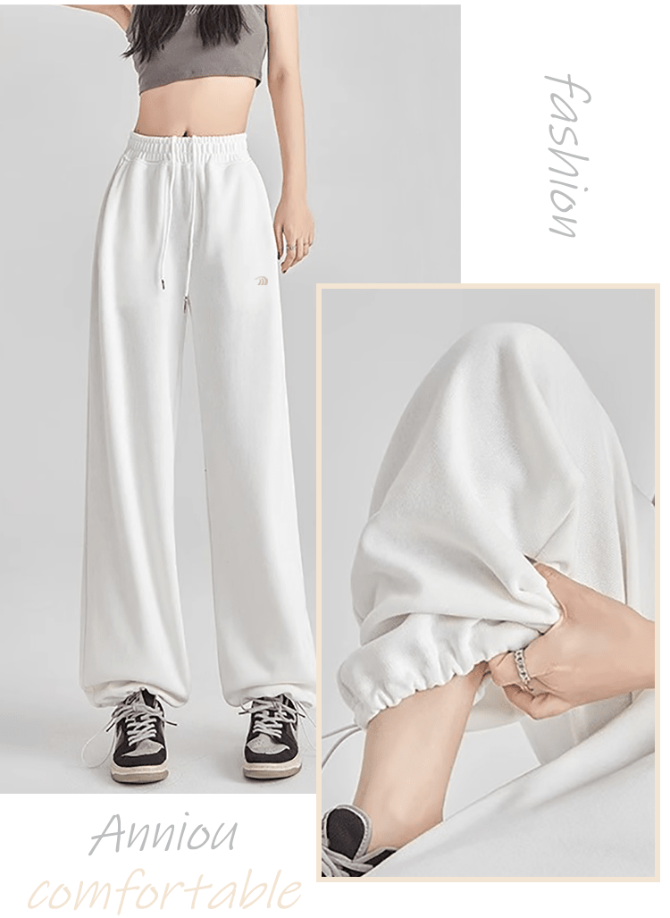 Women's Wide-Leg Cuffed Sweatpants