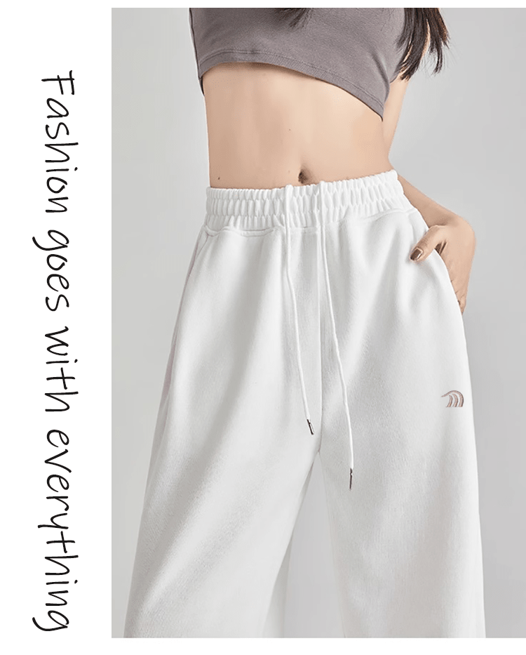 Women's Wide-Leg Cuffed Sweatpants