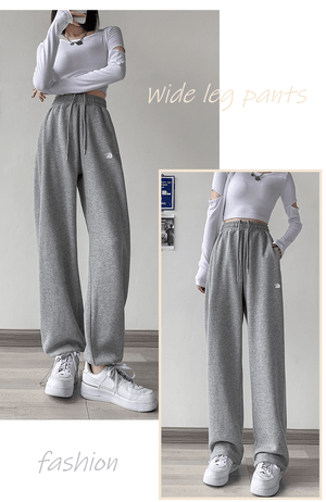 Women's Wide-Leg Cuffed Sweatpants