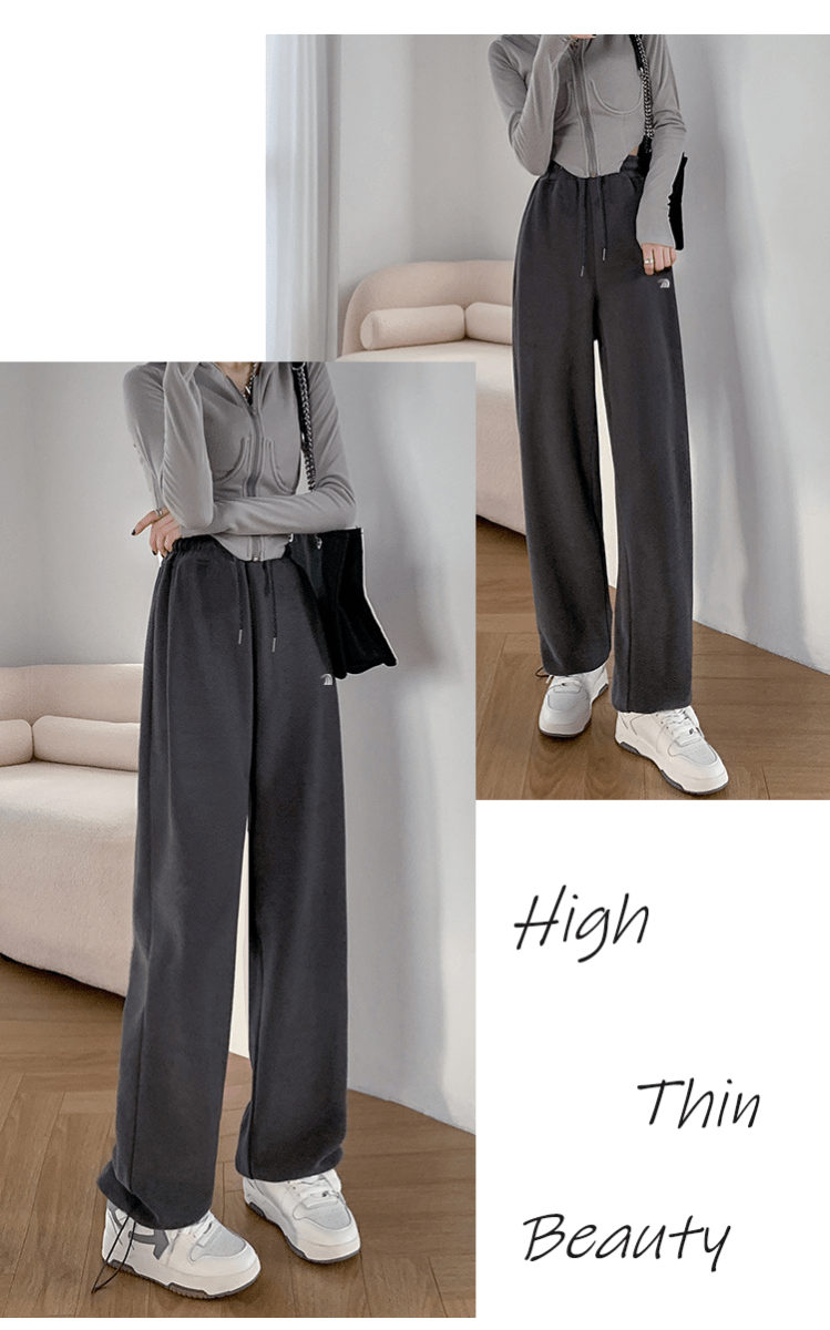 Women's Wide-Leg Cuffed Sweatpants