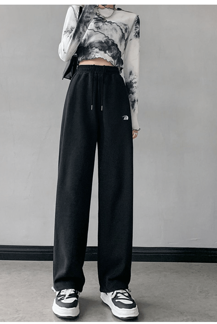 Women's Wide-Leg Cuffed Sweatpants