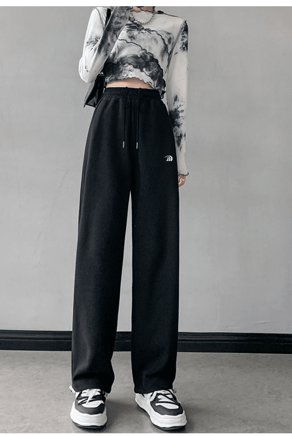 Women's Wide-Leg Cuffed Sweatpants