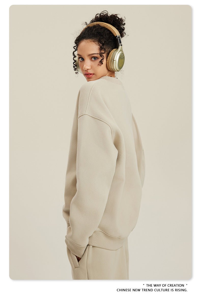 Fleece Sweatshirt and Sweatpants Set