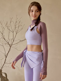 UPF50+ Knitted Yoga Bolero Pullover