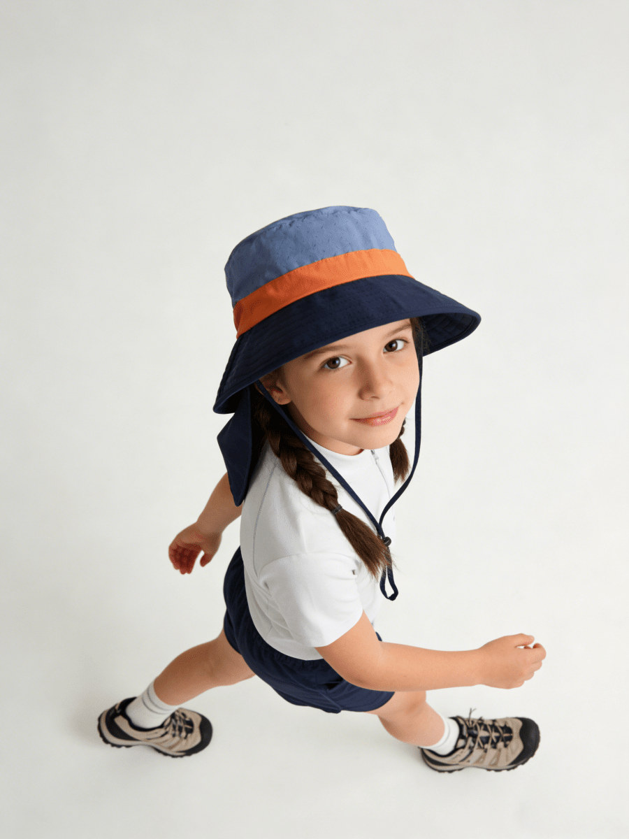 UPF 50+ Kids’ Neck Flap Bucket Hat