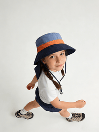 UPF 50+ Kids’ Neck Flap Bucket Hat