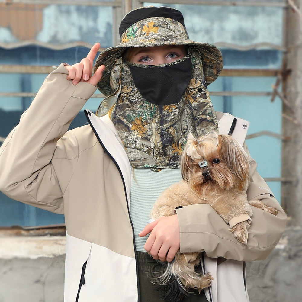 UPF 50+ Bucket Hat with Face & Neck Cover