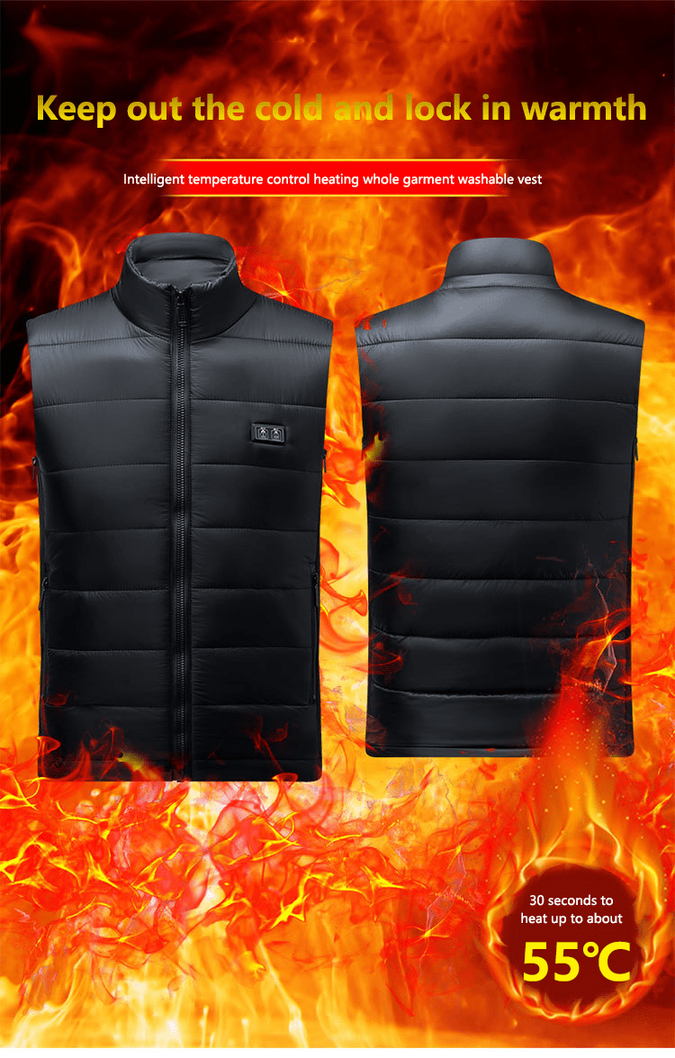 9 Area Dual Switch Heated Gilet - Sidiou Group