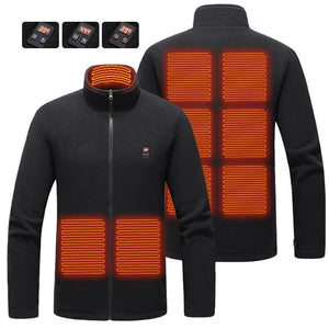 9 Area Heated Polar Fleece Jacket - Sidiou Group