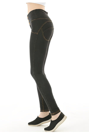 Leggings a vita alta effetto jeans con protezione UPF50+